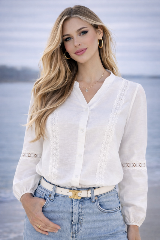 AMARA - BLUSA DE ENCAJE