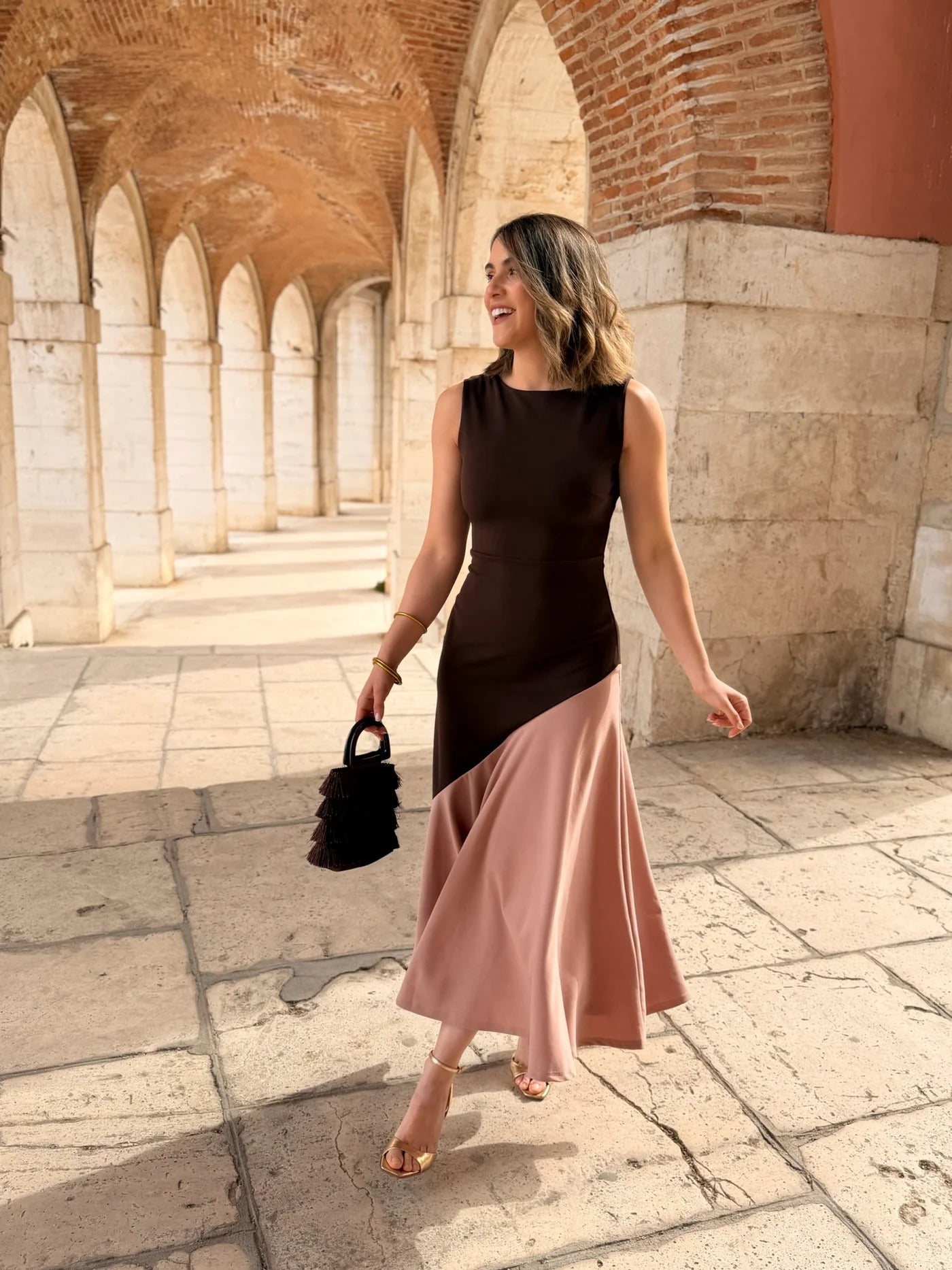 AMELIA - VESTIDO BICOLOR