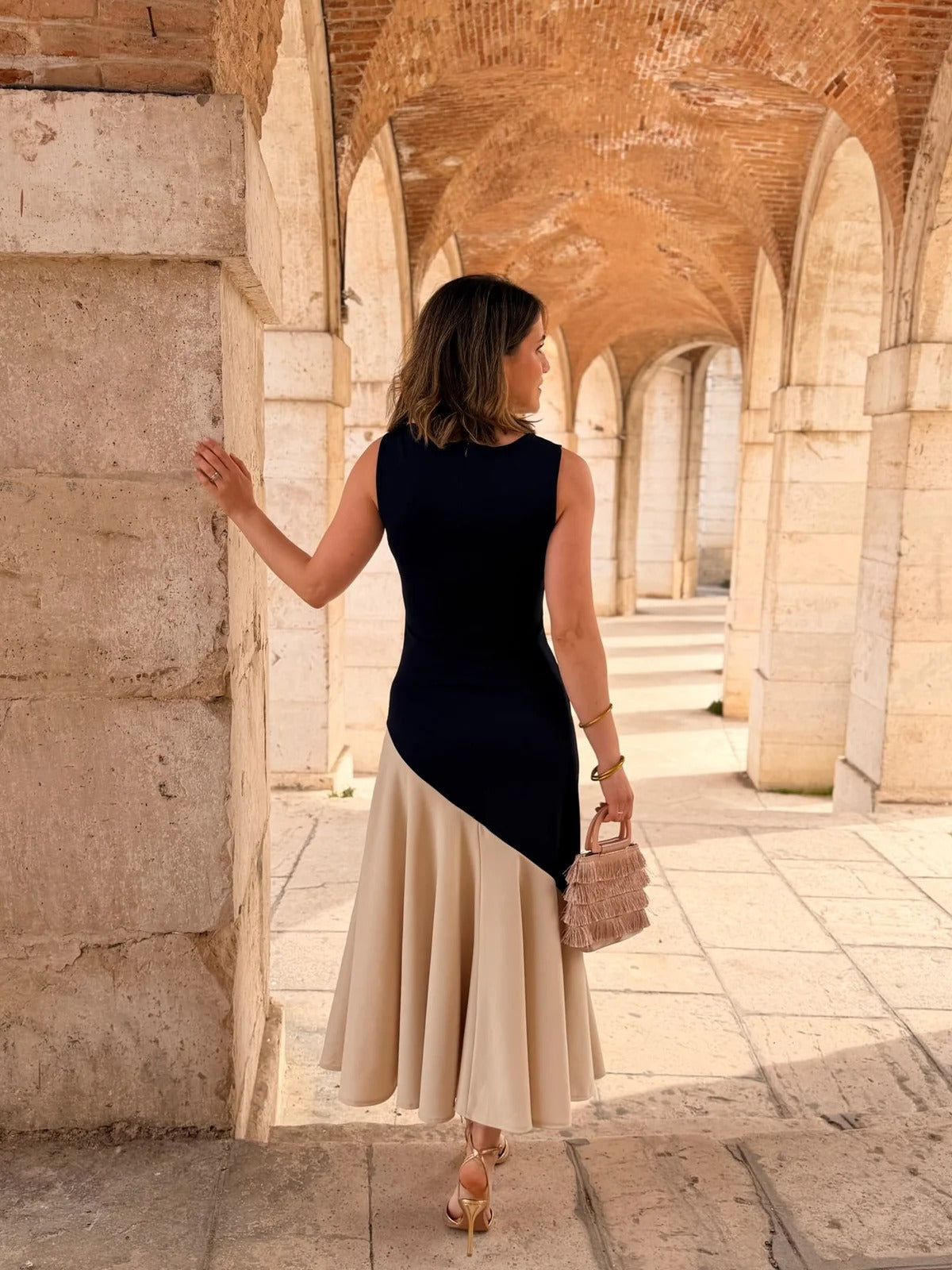 AURELIA - VESTIDO BICOLOR