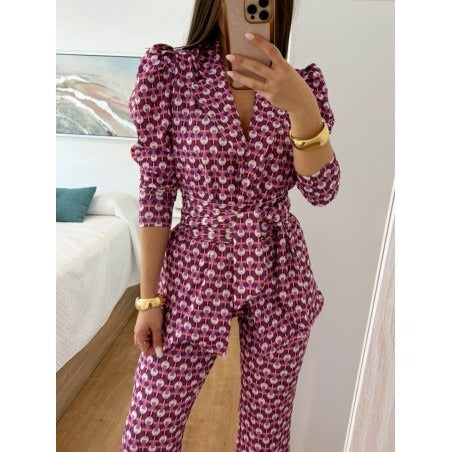 CRISTINA - TRAJE ESTAMPADO