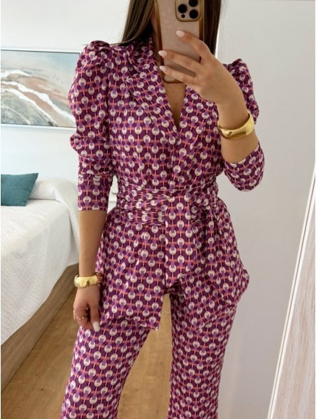 CRISTINA - TRAJE ESTAMPADO