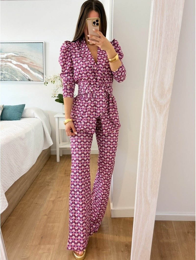 CRISTINA - TRAJE ESTAMPADO