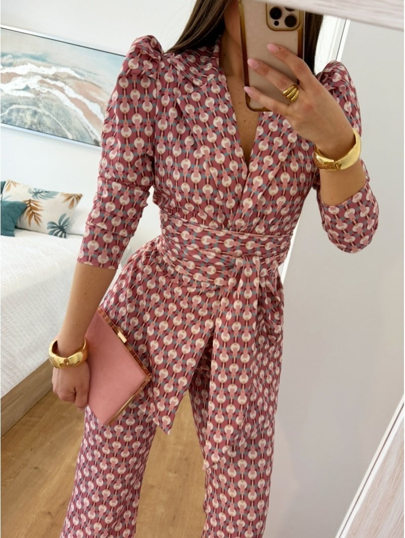 REBECA - TRAJE ESTAMPADO