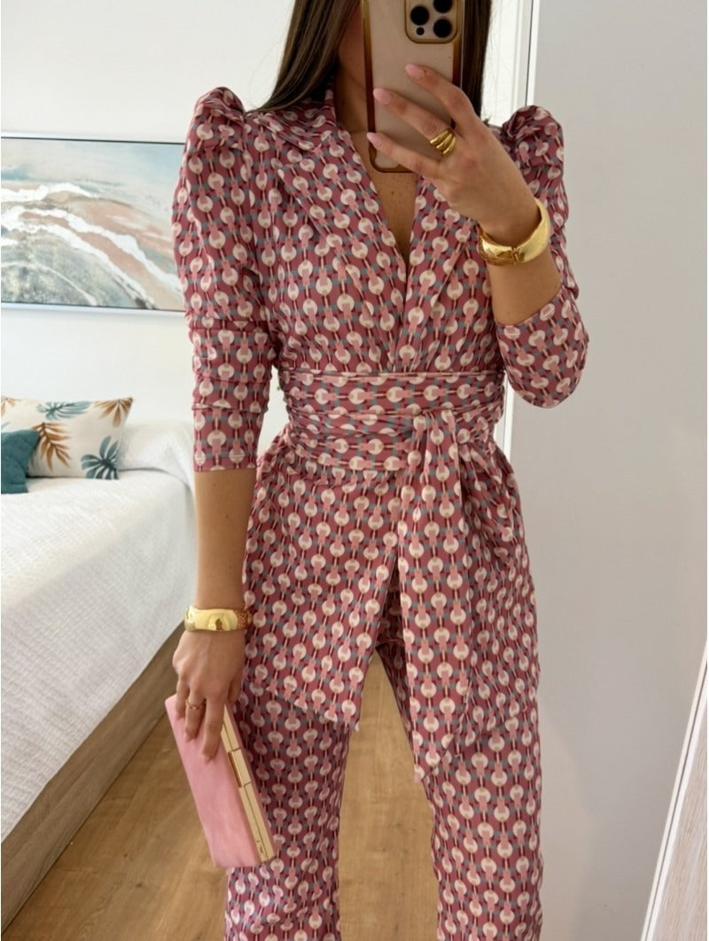 REBECA - TRAJE ESTAMPADO