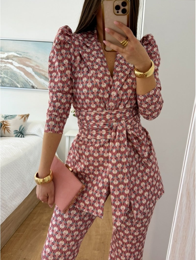 REBECA - TRAJE ESTAMPADO