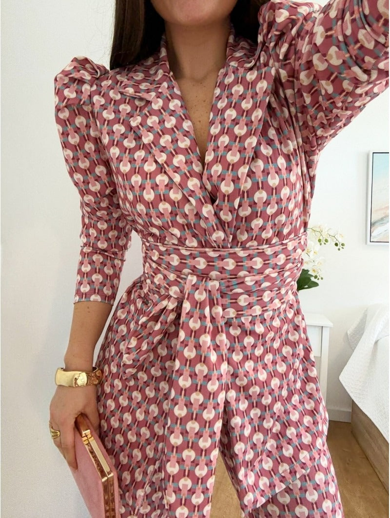 REBECA - TRAJE ESTAMPADO